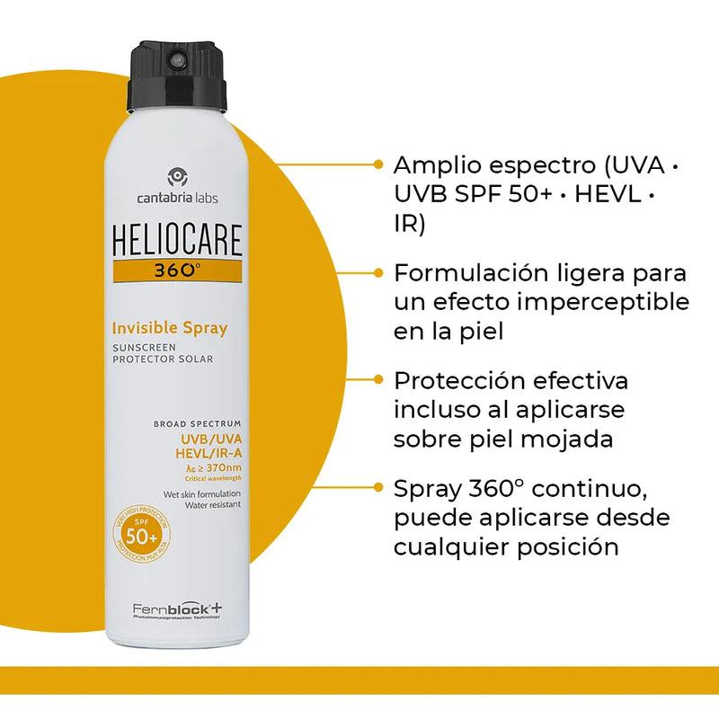 Cantabria Heliocare 360 Invisible Spray SPF50+ x 200 ml - Cantabria