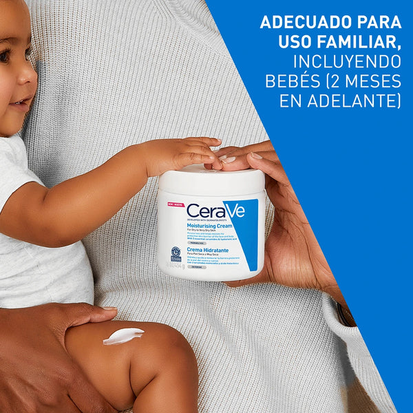 CeraVe Crema Hidratante 454g: Hidratación para Piel Seca