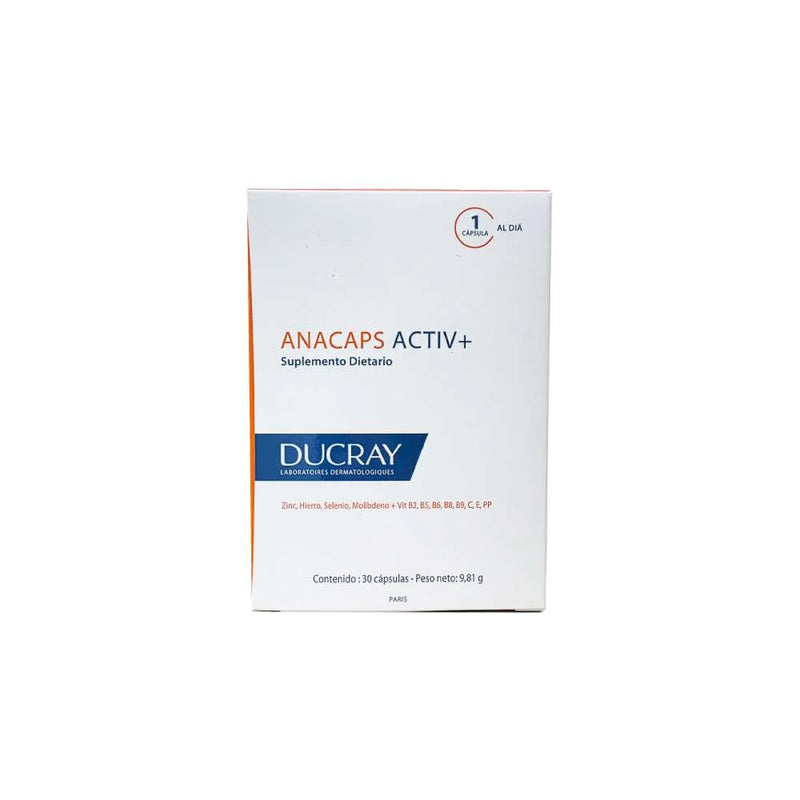 Ducray Anacaps Activ+ Caja x 30 Capsulas - Ducray