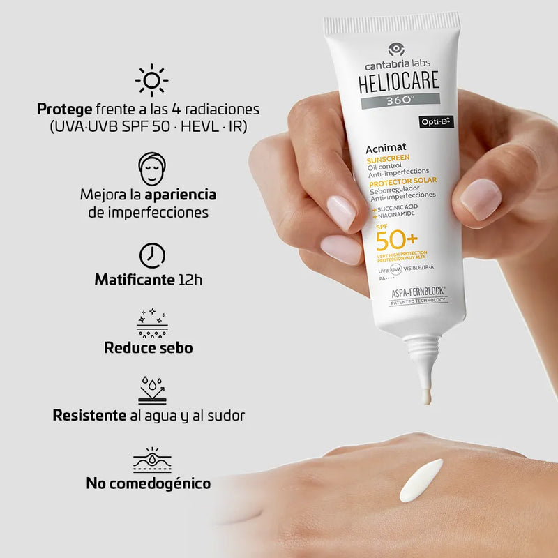 Cantabria Heliocare 360 Acnimat SPF50 x 50 ml - Cantabria