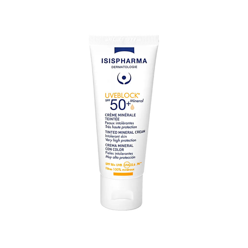 Isispharma Uveblock SPF50+ Crema Mineral Con Color x 40 ml - Isispharma