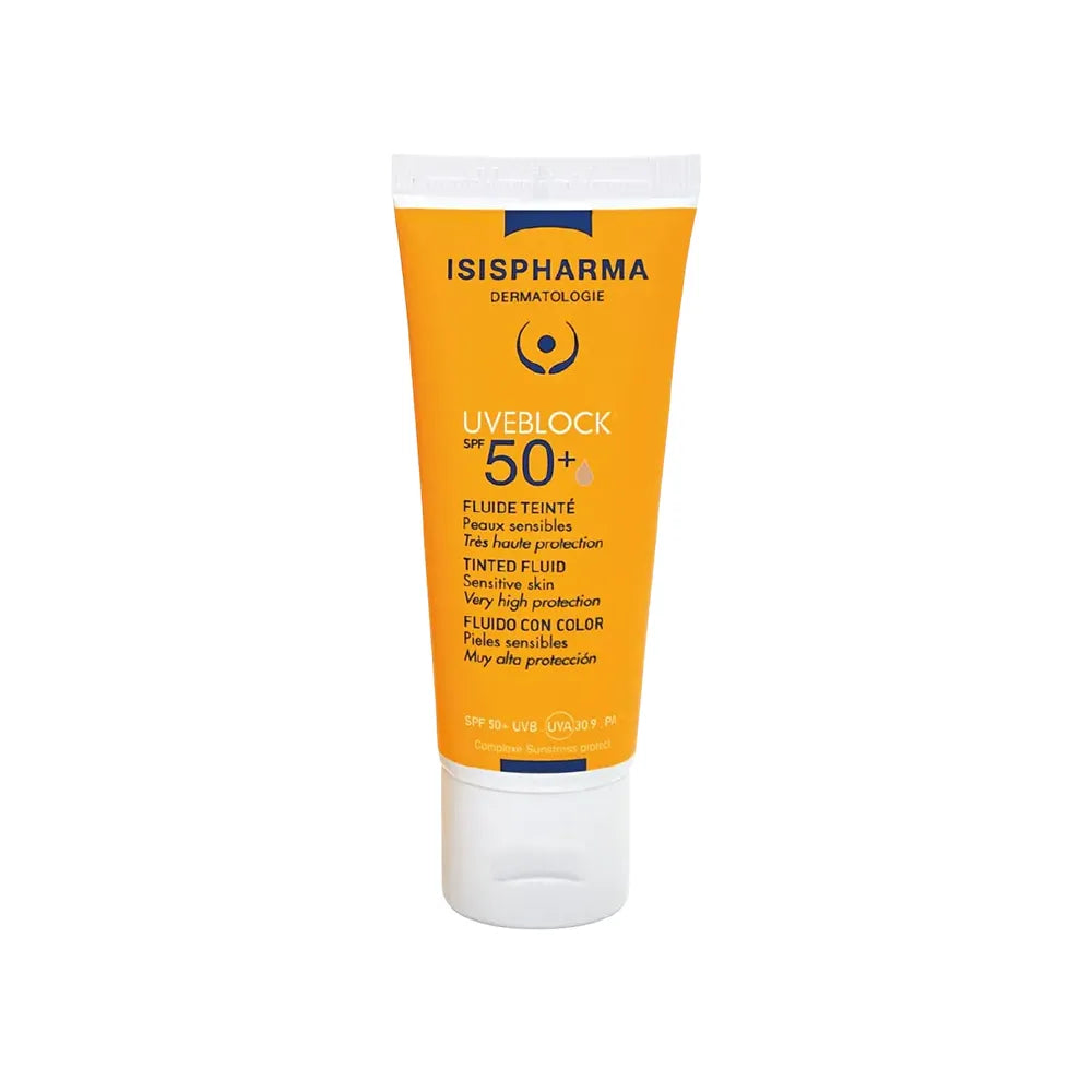 Isispharma Uveblock SPF50+ Fluido Con Color Tono Medio x 40 ml