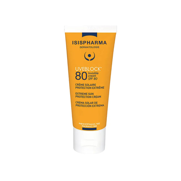 Isispharma Uveblock SPF80 Invisible Cream x 40 ml