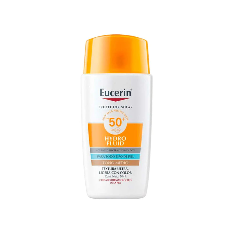 Eucerin Protector Solar Hydro Fluid Tono Medio x 50ml - Eucerin