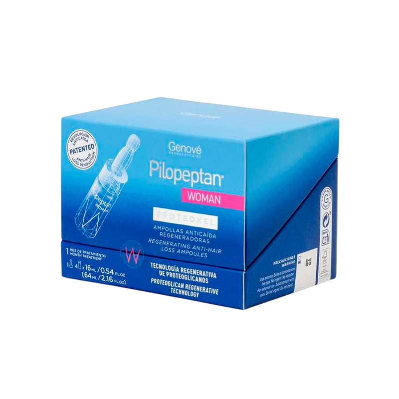 Genove Pilopeptan Woman Proteokel Caja x 4 Ampollas x 16 ml - Genove