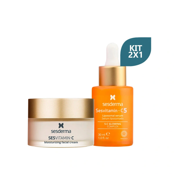 Kit Sesderma Sesvitamin C5 Serum x 30 ml + Sesvitamin C Crema x 50 ml