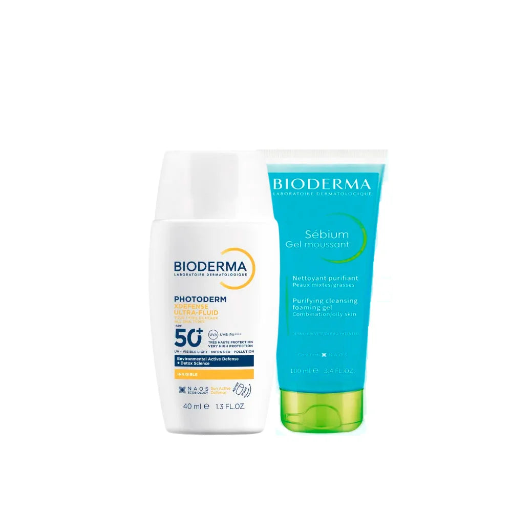 Kit Photoderm Defense Invisible x 40 ml Gratis Sebium Gel x 100 ml - Bioderma