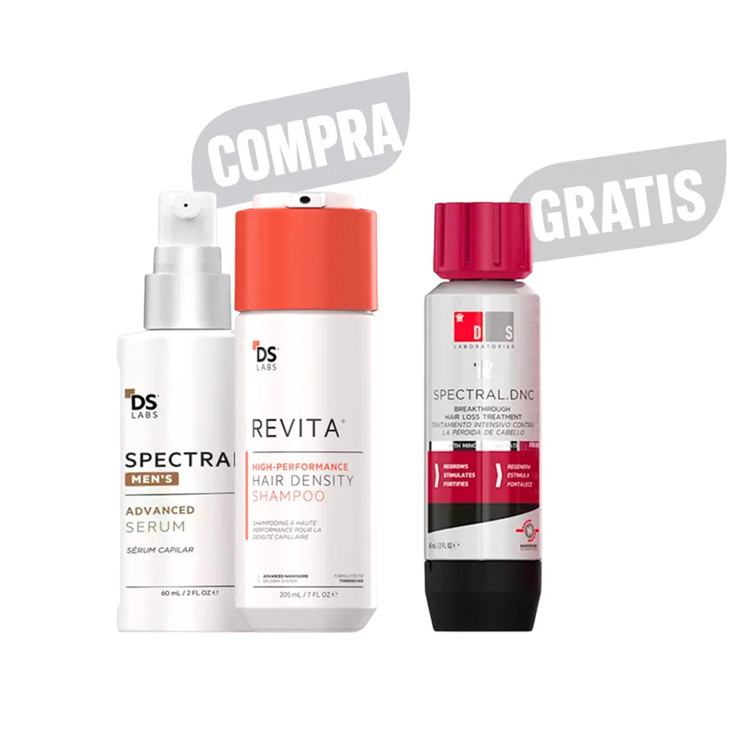 Kit Ds Labs Revita Shampoo Anticaida x 205 ml + Ds Labs Spectral Mens Advanced x 60 ml Gratis Ds Labs Spectral Dnc x 60 ml - Ds