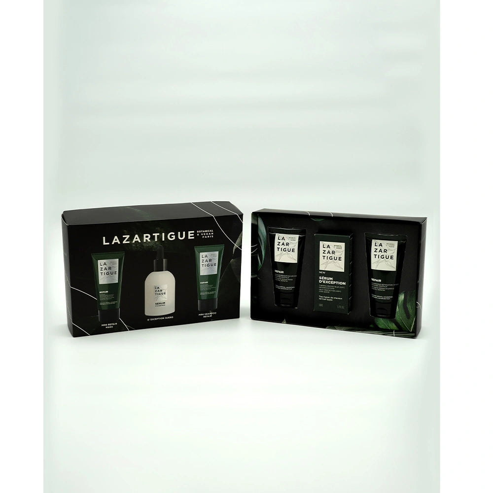 Kit Lazartigue Serum D Exception x 50 ml Gratis Repair Mascarilla x 50 ml Y Repair Shampo x 50 ml
