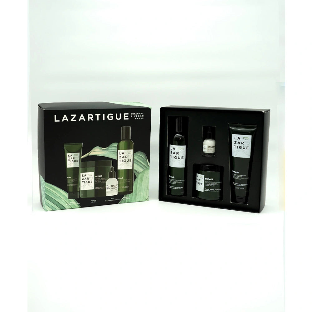 Kit Lazartigue Repair Mascarilla + Repair Acondicionador Gratis Repair Shampo Y Mini Serum D Exception