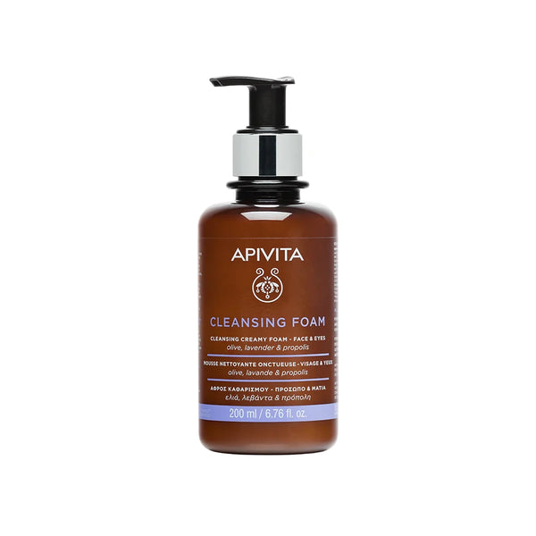Apivita Cleansing Creamy Foam Face & Eyes x 200 ml - Apivita
