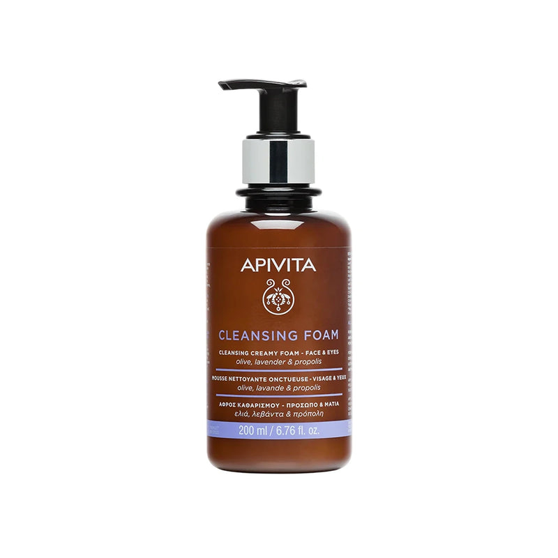 Apivita Cleansing Creamy Foam Face & Eyes x 200 ml - Apivita