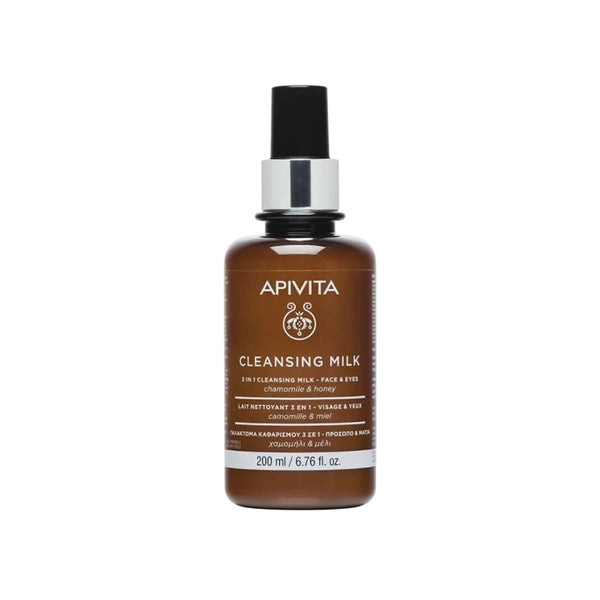 Apivita Cleansing Milk 3 En 1 Face & Eyes x 200 ml - Apivita