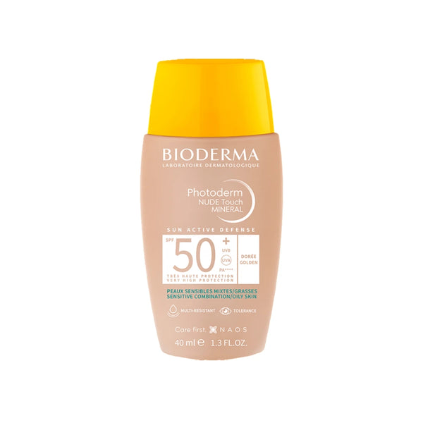 Bioderma Photoderm Nude Touch Mineral Tono Dorado x 40 ml - Bioderma
