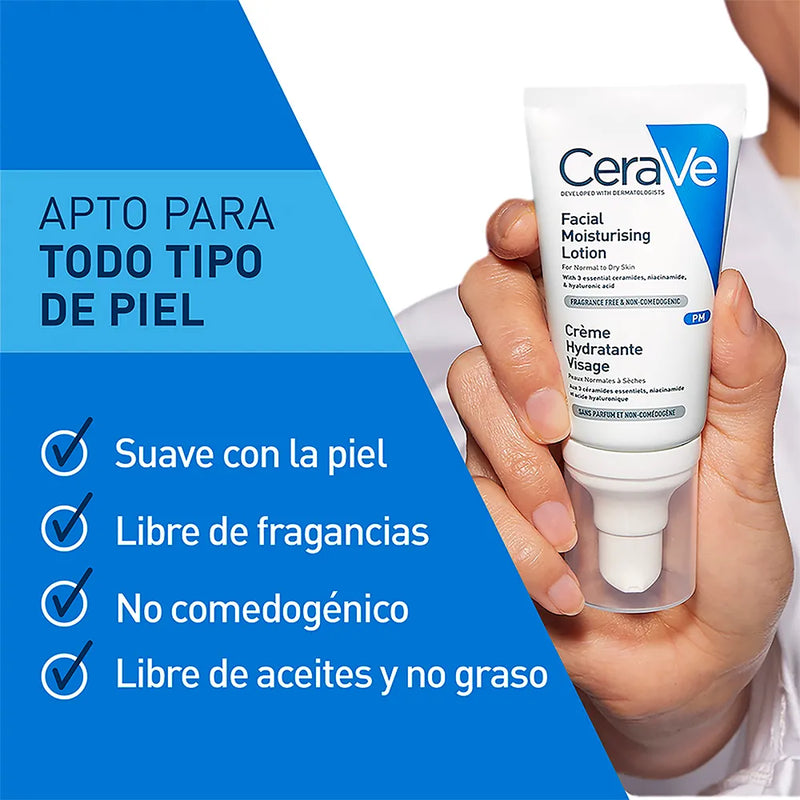Cerave Locion Hidratante Facial PM x 52 ml - Cerave