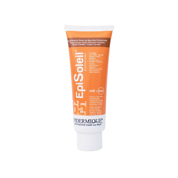 Epidermique Episoleil Protector Solar Emulgel SPF65 Tono Canela x 70 g - Epidermique