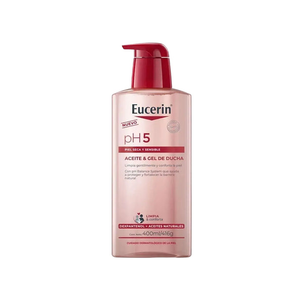 Eucerin PH5 Aceite Y Gel De Ducha x 400 ml | dermocosmético | La Peau Colombia