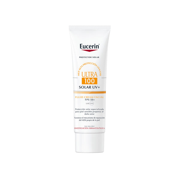 Eucerin Protector Solar Ultra 100 Fluido Crema SPF50 x 80ml | protector solar | La Peau Colombia