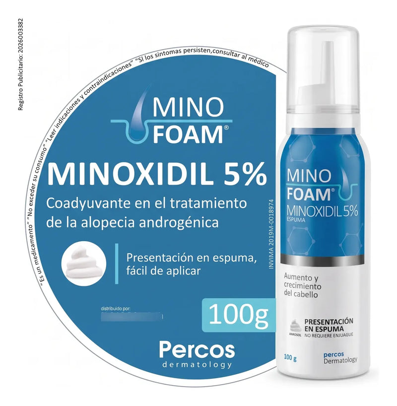 Dermatology Mino Foam Minoxidil 5% Espuma X 100 Gr