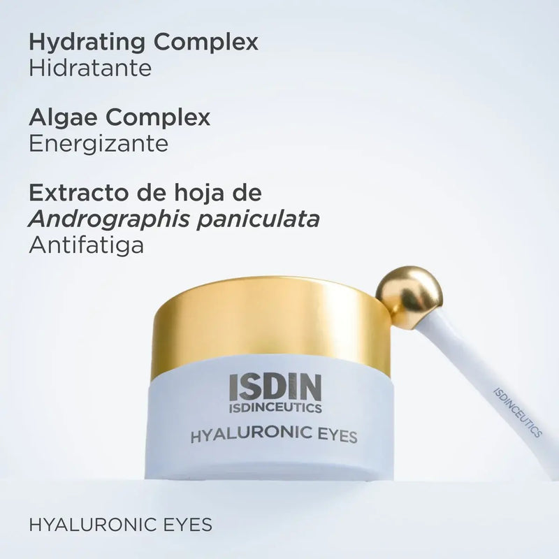 Isdin Hyaluronic Eyes Gel - Contorno de Ojos Hidratante - Isdin