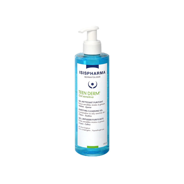 Isispharma Teen Derm Gel Sensitive Limpiador Purificante x 250 ml - Isispharma