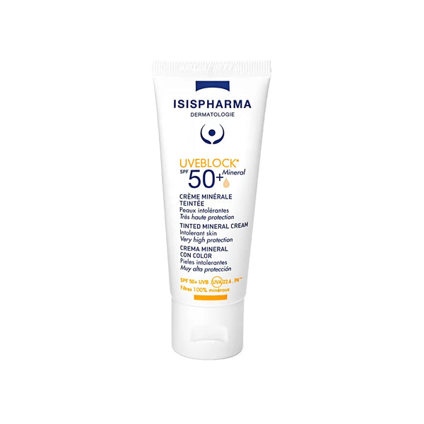 Isispharma Uveblock SPF50+ Crema Mineral Con Color x 40 ml - Isispharma
