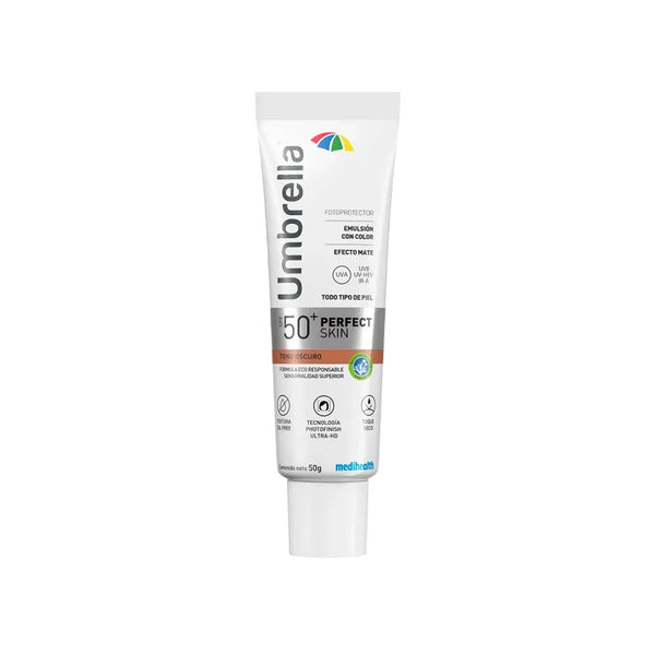 Medihealth Umbrella Fotoprotector SPF50+ Perfect Skin Tono Oscuro x 50 g - Medihealth