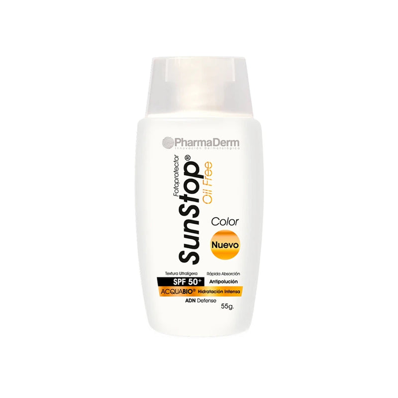Pharmaderm Fotoprotector Sunstop Oil Free Color x 55 g - Pharmaderm