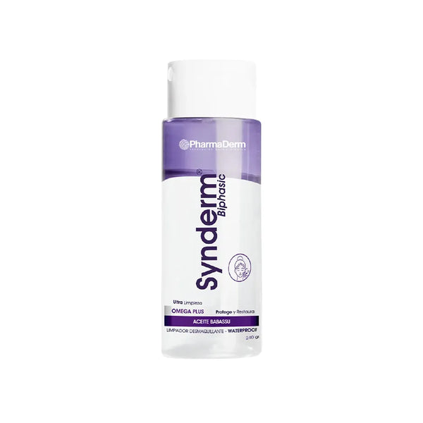 Synderm Desmaquillante Bifásico 240 ml: Limpieza Eficaz para Piel Sensible - Synderm