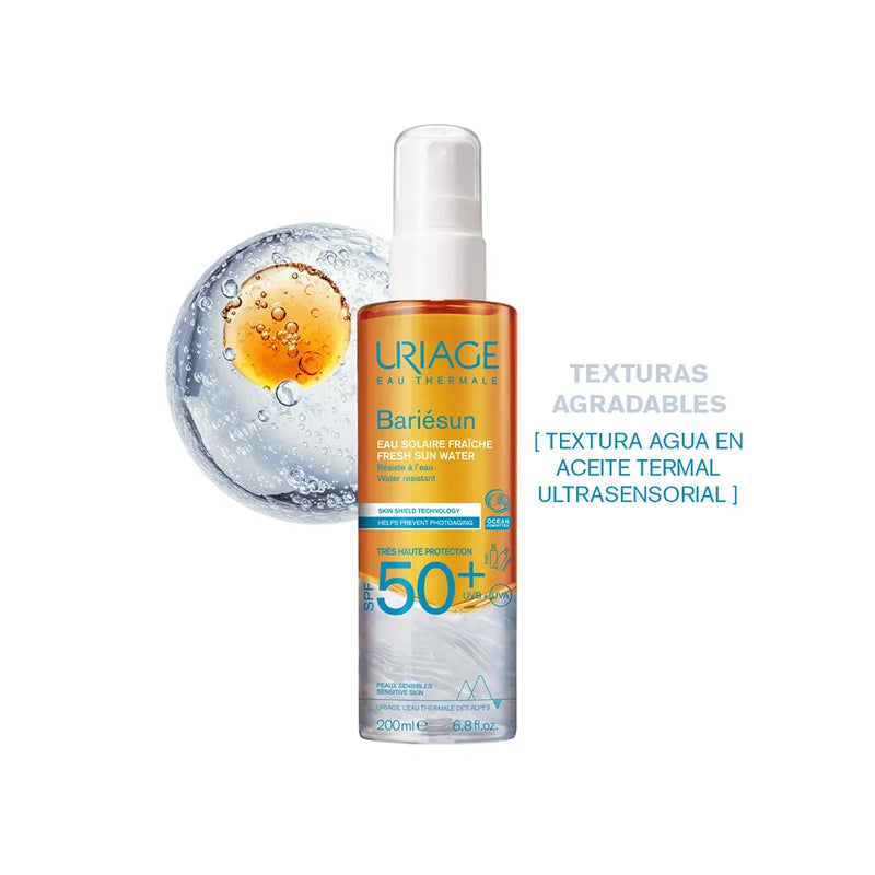 Uriage Bariesun Agua Solar Refrescante SPF50 x 200 ml - Uriage