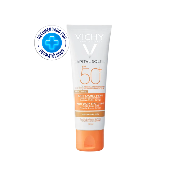 Vichy Capital Soleil Antimanchas 3 en 1 Con Color x 50 ml - Vichy