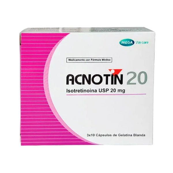 Acnotin 20 Mg Caja x 30 Capsulas Blandas