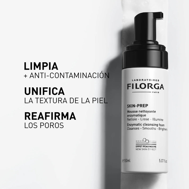 Filorga Skin Prep Espuma Limpiadora x 150 ml | limpiador facial | vista 2 | La Peau Colombia