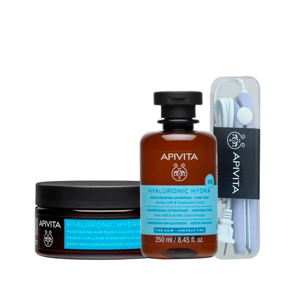 Kit Apivita Hyaluronic Shampo x 250 ml + Apivita Hyauronic Mask x 200 ml Gratis Miniplancha