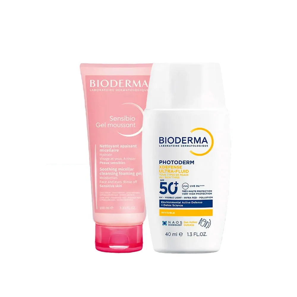 Kit Photoderm Defense Invisible x 40 ml Gratis Sensibio Gel x 100 ml - Bioderma
