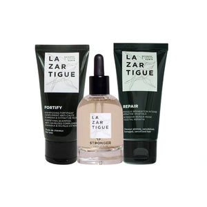 Kit Lazartigue Serum Stronger x 50 ml Gratis Repair Mascarilla x 50 ml Y Fortify Shampo x 50 ml - Lazartigue