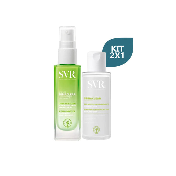 Kit SVR Sebiaclear Serum x 30 ml + SVR Sebiaclear Agua Micelar x 75 ml - SVR