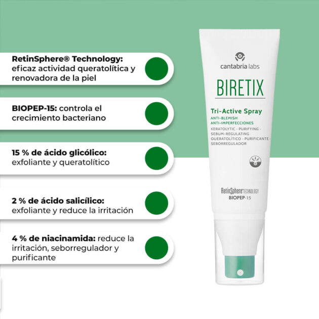 Biretix Triactive Spray Anti-Imperfecciones x 100 Ml