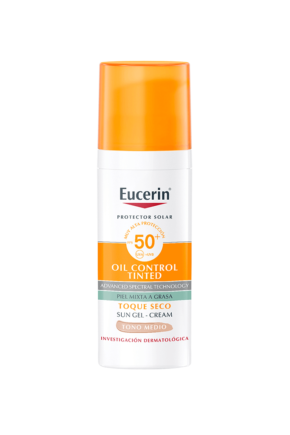 Eucerin Solar Oil Control Toque Seco SPF50 Tono Medio