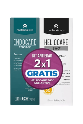 Kit Endocare Tensage Suero x 30 ml + Heliocare Age Active x 50 ml
