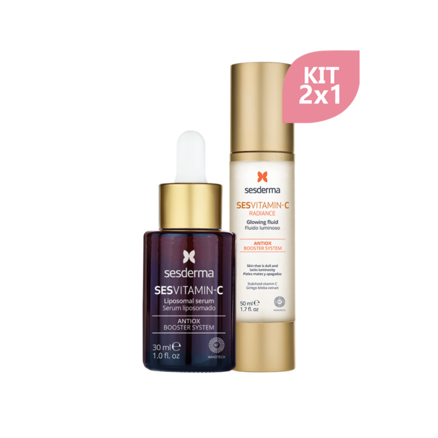 Kit Sesvitamin Radiance Fluido Luminoso + Sesvitamin C Liposomal Serum