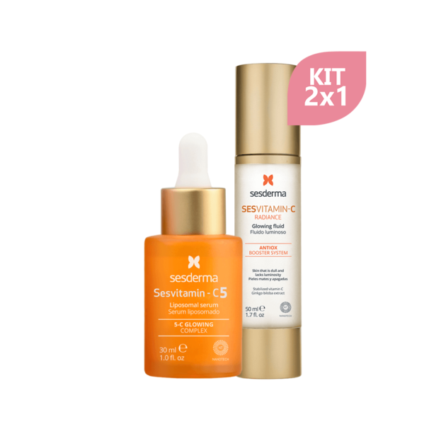 Kit Sesvitamin Radiance Fluido Luminoso x 50ml + Sesvitamin C5 serum x 30ml